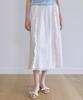 Laminez Frill Lace Long Skirt - Ivory