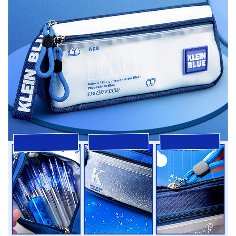 Large Capacity Women Men Travel Pencil Case School Pen Bag Multifunctional Makeup Zipper Pouch