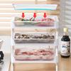 Hot Pot Food Storage Set of with Kitchen Organizing Container Tray, 2, Drawer-Style, Stackable, Drainer, Multi-Purpose Storage, Vegetable, Meat,