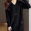 Sweater for Women Autumn Winter Thickened Pullover Warm Knitted Stretchy Long Sleeve Oversize Jumper Tops