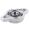 For Popular 2pcs KFL000 Bore Inner 10Mm Flange Ball Mounted Pillow Block Bearings Popular