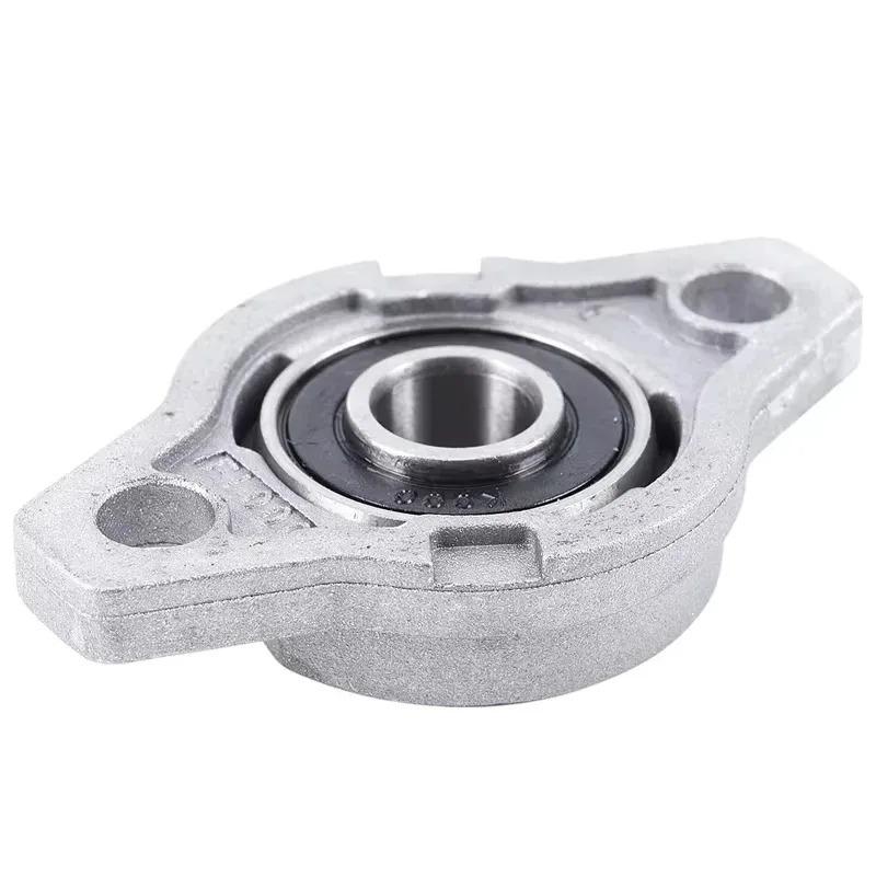 For Popular 2pcs KFL000 Bore Inner 10Mm Flange Ball Mounted Pillow Block Bearings Popular