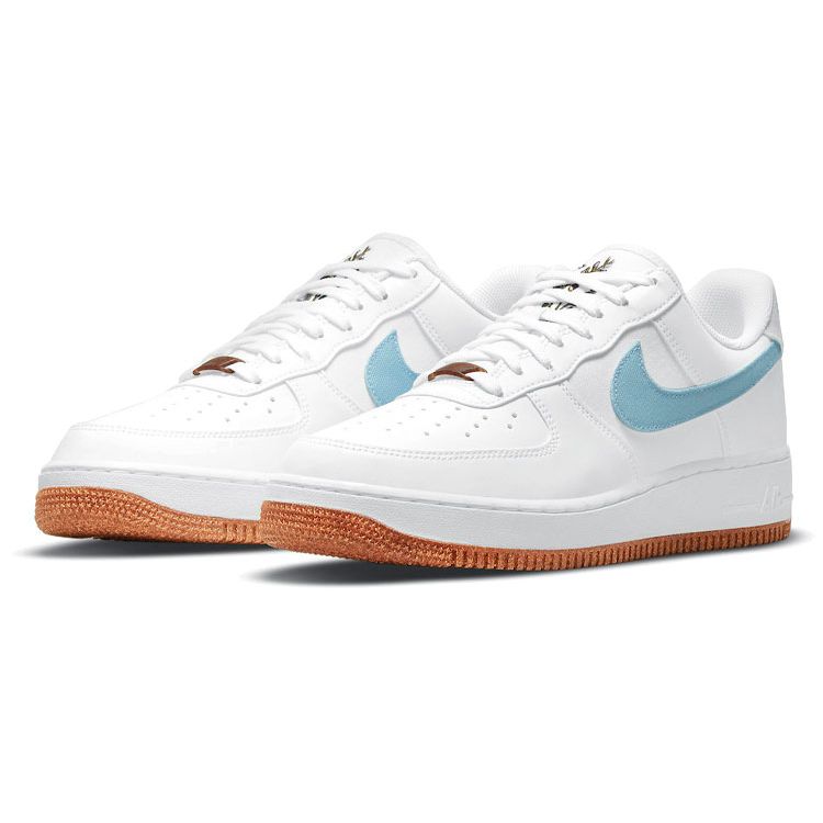 Nike Air Force 1 07 LV8 Indigo Men Sneakers White Obsidian Black CZ0338-100