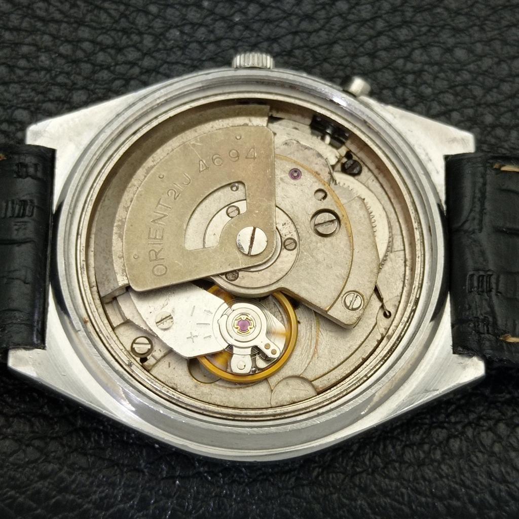 VINTAGE ORIENT AUTOMATIC 46941 JAPAN MENS WHITE COLOR DIAL WATCH A700644-5 R204-a700644