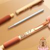 4pcs Capybara Gel Pens Set Cute Cartoon 0.5mm Ballpoint Black Color Ink for Writing Kids Gift