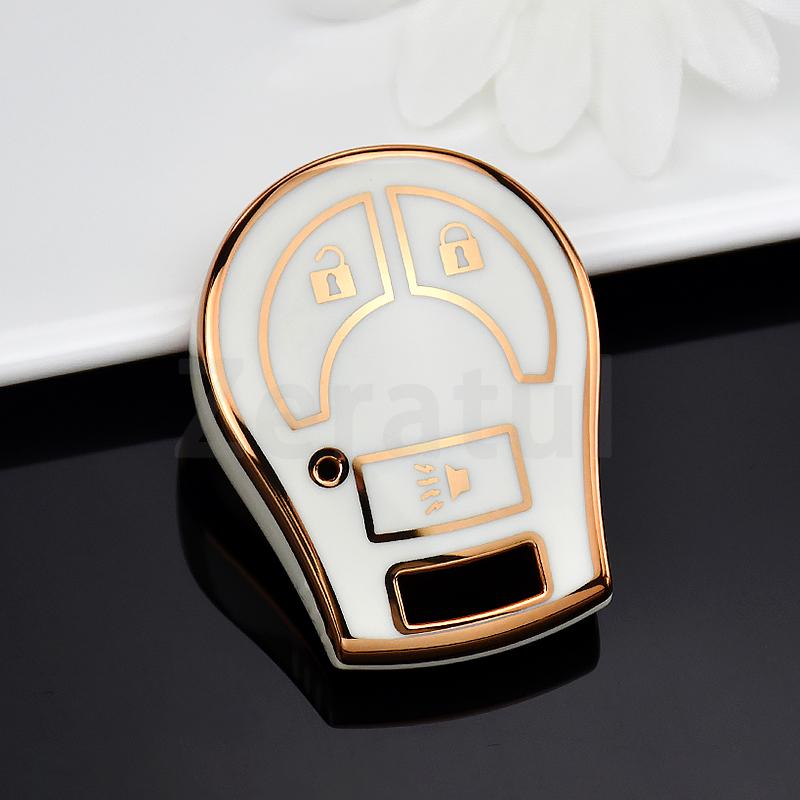 2/3/4Button Car Key Case Cover For Nissan March Tiida Altima Armada Cube Juke Maxima Pathfinder Rogue Shell Fob Holder Protector