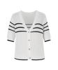 Soup Striped Point Summer Cardigan (Oa4Gdt2)