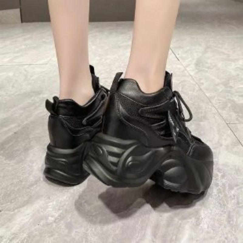 

Small man thick-soled inner height increase dad shoes women s new velvet warm sports casual cotton shoes in autumn and winter 2025 39