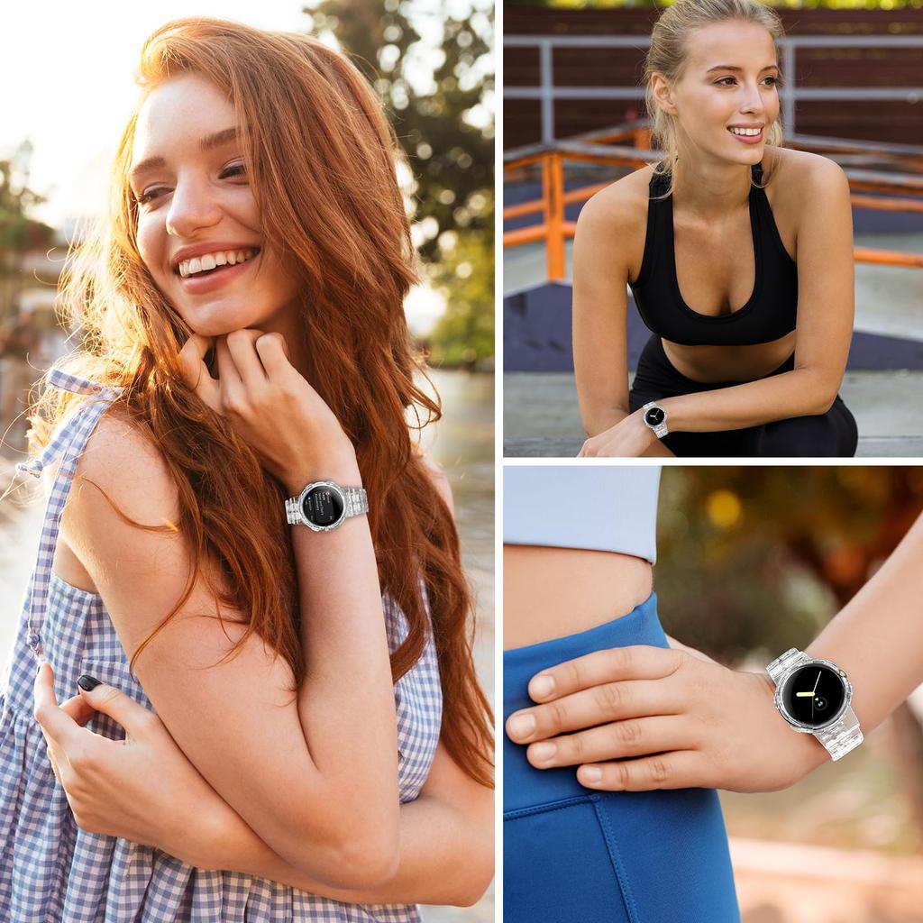 Transparent Case+strap For Google Pixel Watch 4 3 2 41mm Accessories Sport Smartwatch Soft TPU Bracelet Correa Pixel Watch Band