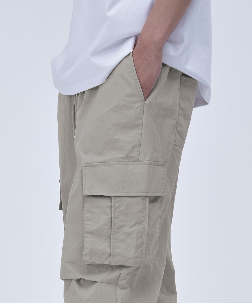 Peulojegteusseuli Solid String Nylon Pants [Beige]_Cg2305
