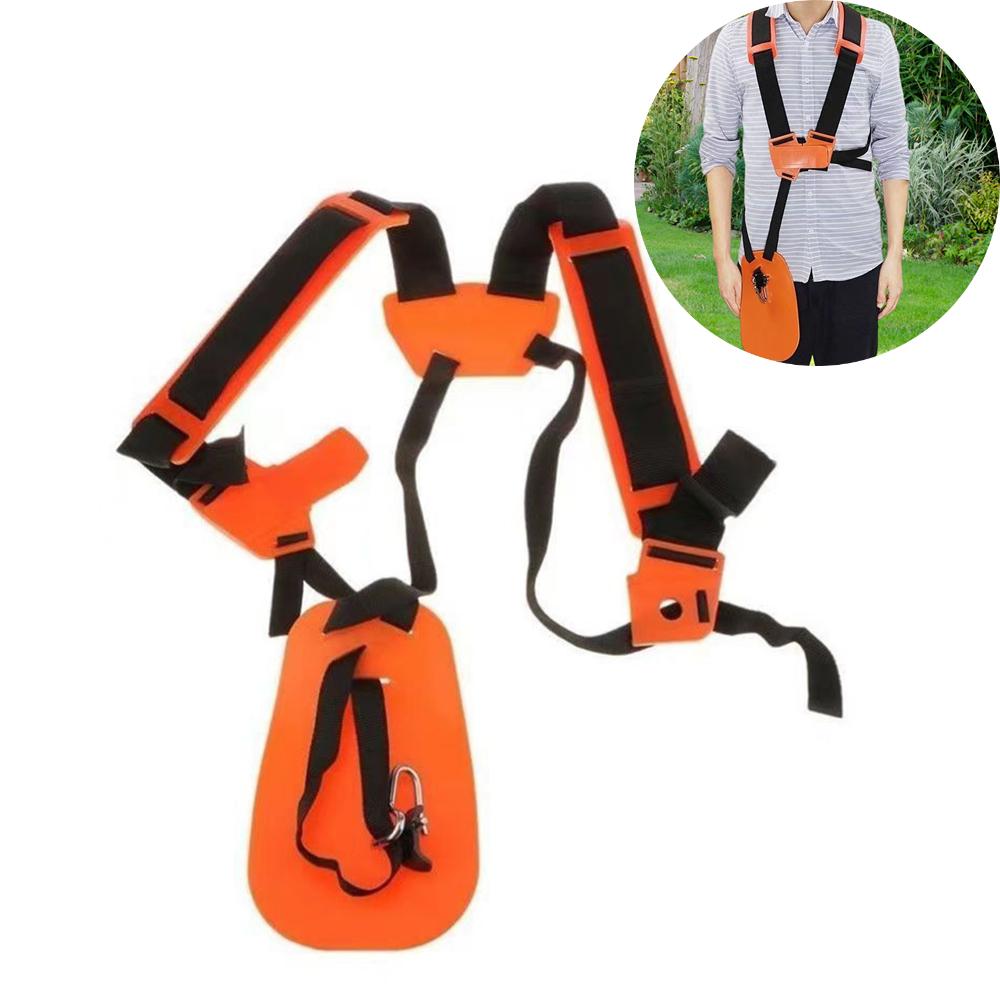 Lawn Mower Harness Strap Adjustable Grass Trimmer Strap Double Shoulder Strap Labor Saving Strimmer Mower Shoulder Strap