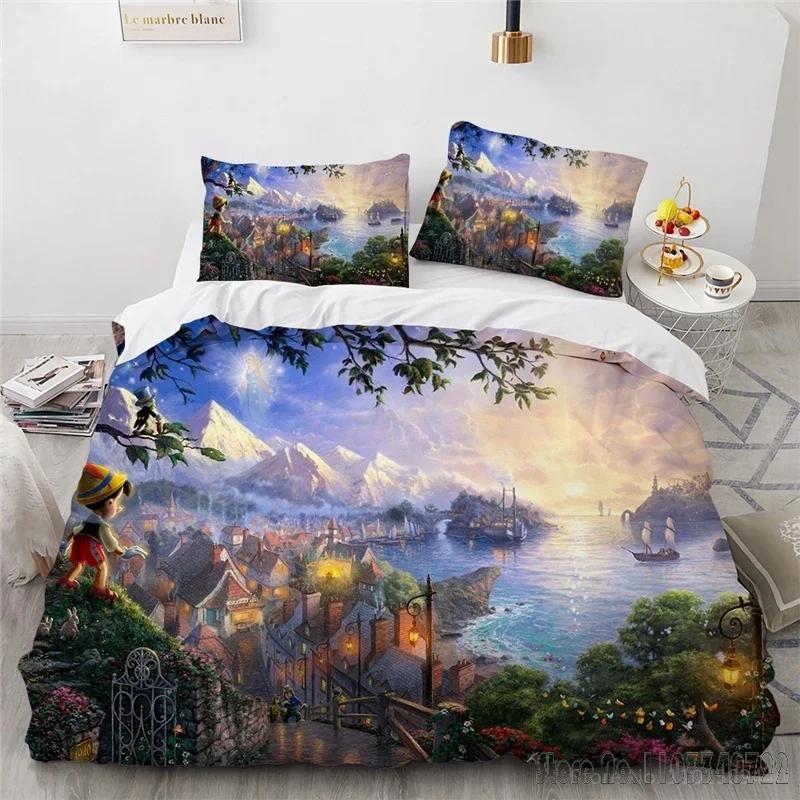 3D Cartoon Film Aladdin Duvet Cover Set HD Comforter Cover for Kids Bedding Sets Bedclothes Bedroom Decor