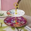 Light Luxury Ceramic Plate White Bird Blessing Style Western Dining Plate High End Tableware Set Salad Dishes Serving Tray