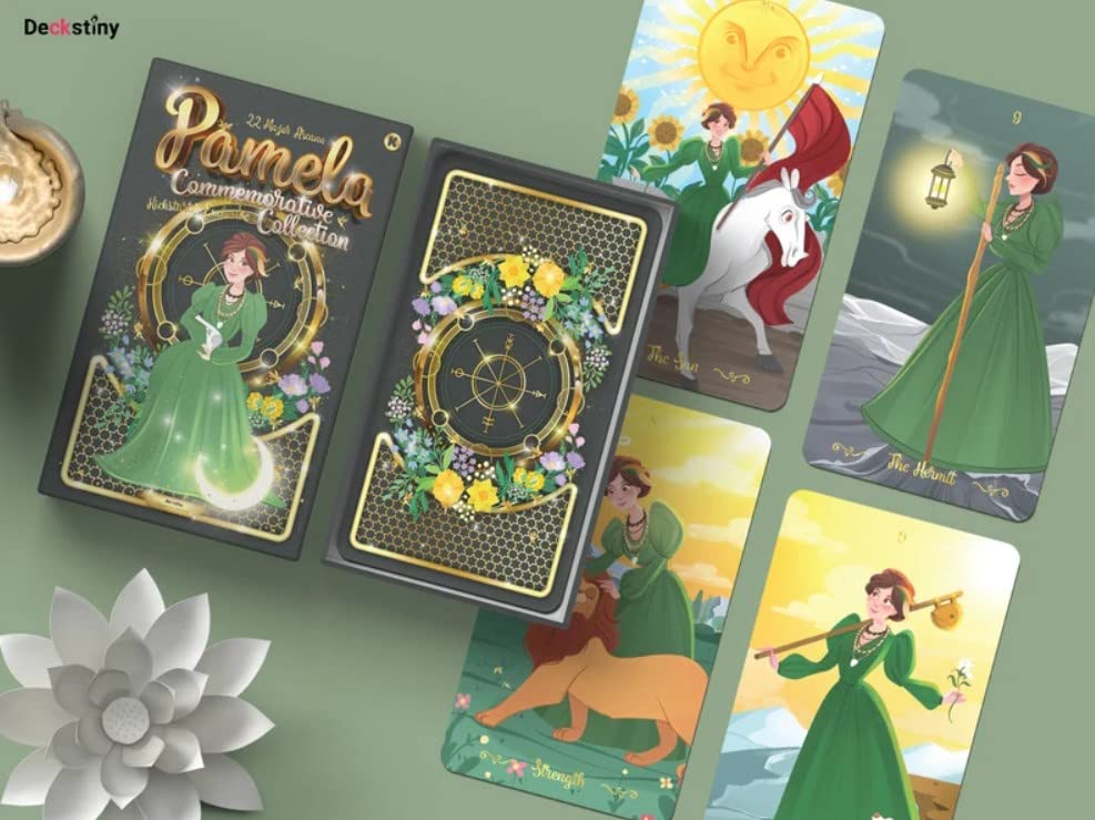 Kancharo Tarot 23 Tarot Reading Set CC Tarot Arcana Includes Japanese Tarot Card Basic Instructions Pouch Cards, Cards, [Pamela (Major Only)