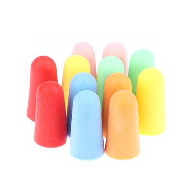 20Pcs/pack Multicolor Reusable Noise Cancelling Earplugs Soft Foam Comfortable Anti Noise Sleep Protection for Work and Study