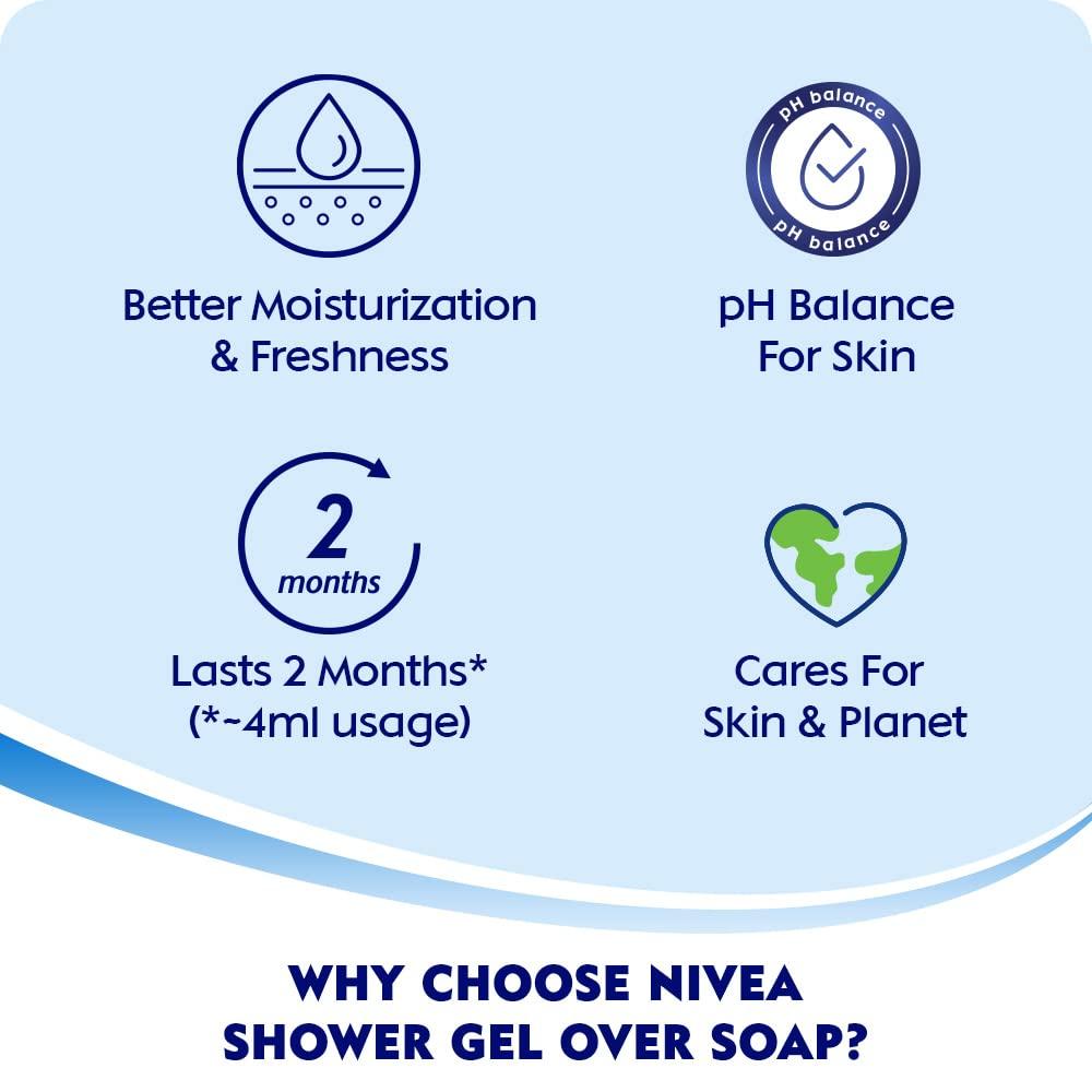 Nivea Cytryna i Olejek Żel do Mycia Ciała 500ml Opakowanie 1 szt. | Odświeżający Żel pod Prysznic z Gliceryną dla Gładkiej Skóry i Długotrwałej Cytrynowej Świeżości