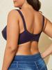 Sexy Spitzen-Bralette EF Cup Damen-BHs Ultradünn Atemberaubend Transparent Bügel Große Größe Reine Farbe