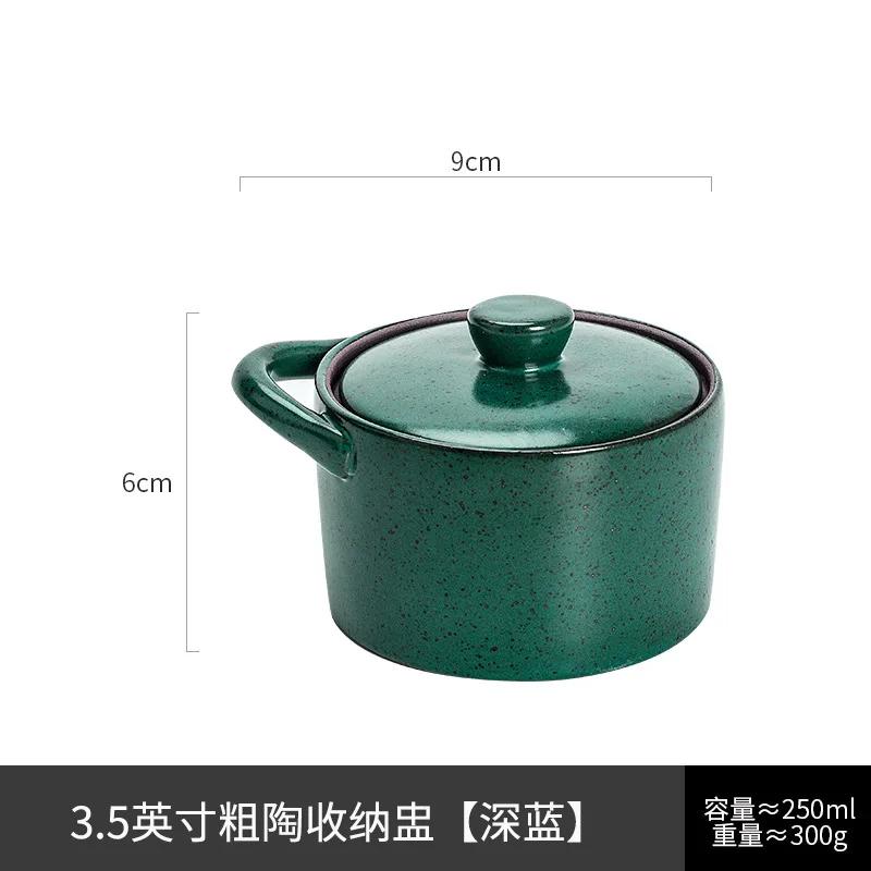 New Ceramic Small Stew Pot Bird's Nest Waterproof Stew Pot Small Soup Pot Japanese Coarse Pottery Soup Pot Household Food Bowl