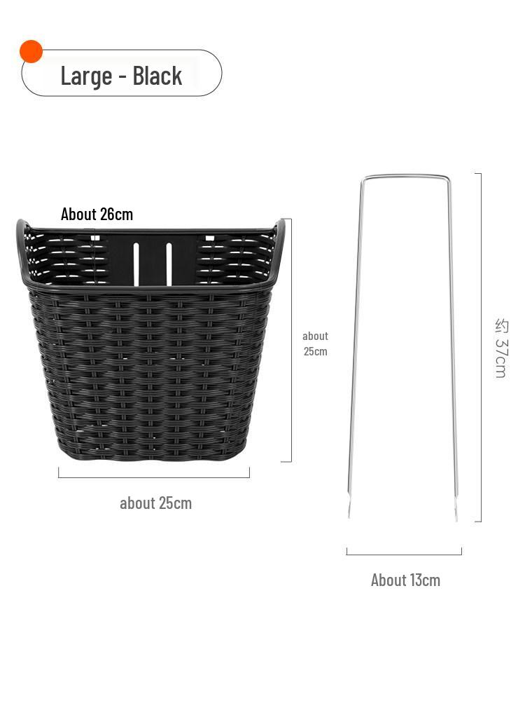 Universal Blue Front Bicycle Basket for Permanent Storage