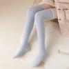 1 Pair Women Winter Socks Thickened Coral Fleece Knee Length Long-tube High Elasticity Wrapping Anti-slip Floor Socks Comfort Warmth Sleeping