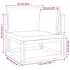 Vidaxl 6-Cz. Garden Lounge Set, Light Grey Cushions, Wood