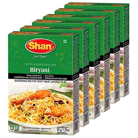

Shan Biryani Mustard Masala, 6 шт. в упаковке, 6 x 50 г