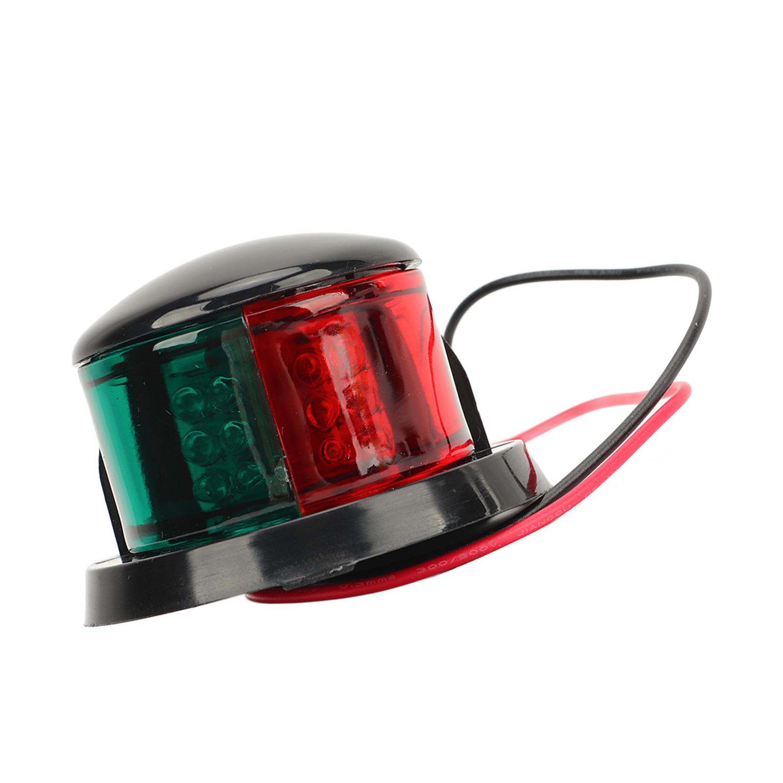 

Светодиодный навигационный огонь для лодки 6 Вт 225 градусов красный зеленый освещение высокая видимость IP66 светодиодный носовой огонь DC12V