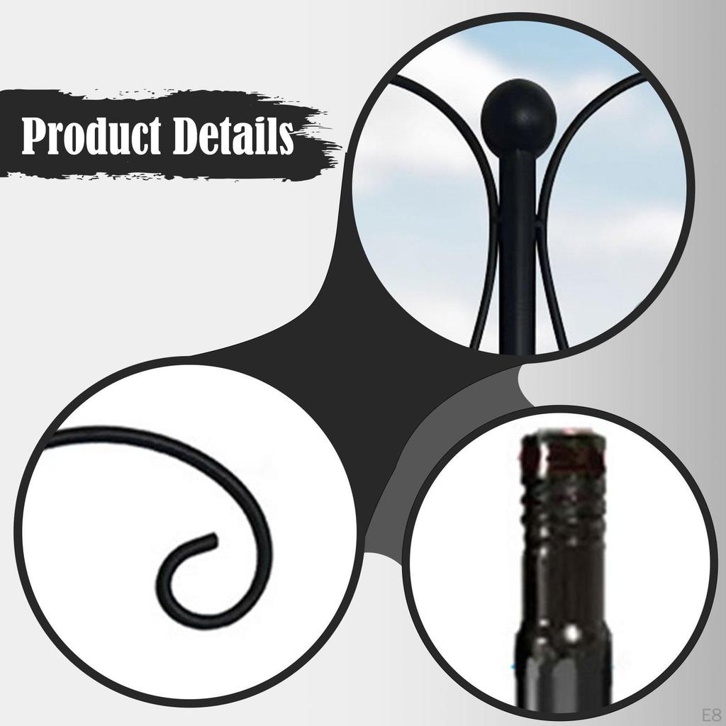 Podwójny hak pasterski słup karmnika dla ptaków wielofunkcyjny odporny na warunki atmosferyczne ogrodowy wiszący uchwyt na podwórko