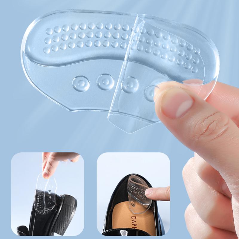 Heels Protector Silicone Heel Stickers Women Men Anti Slip Anti-wear Heel Cushions Pain Relief Inserts Shoes Pads Foot Heel Care