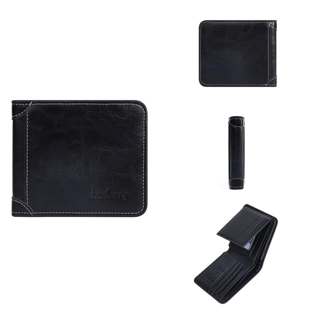 Çoklu Kart Yuvalı ve Manyetik Kart Korumalı Şık İnce İki Katlı Cüzdan