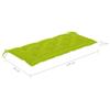 VidaXL Banc de jardin avec coussin 120 cm Bambou