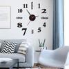 2D 3D Wall Clock Mirror Wall Stickers Diy Large Acrylic Quartz Wall Clocks Removable 4 Color Art Decal Sticker Home Decor