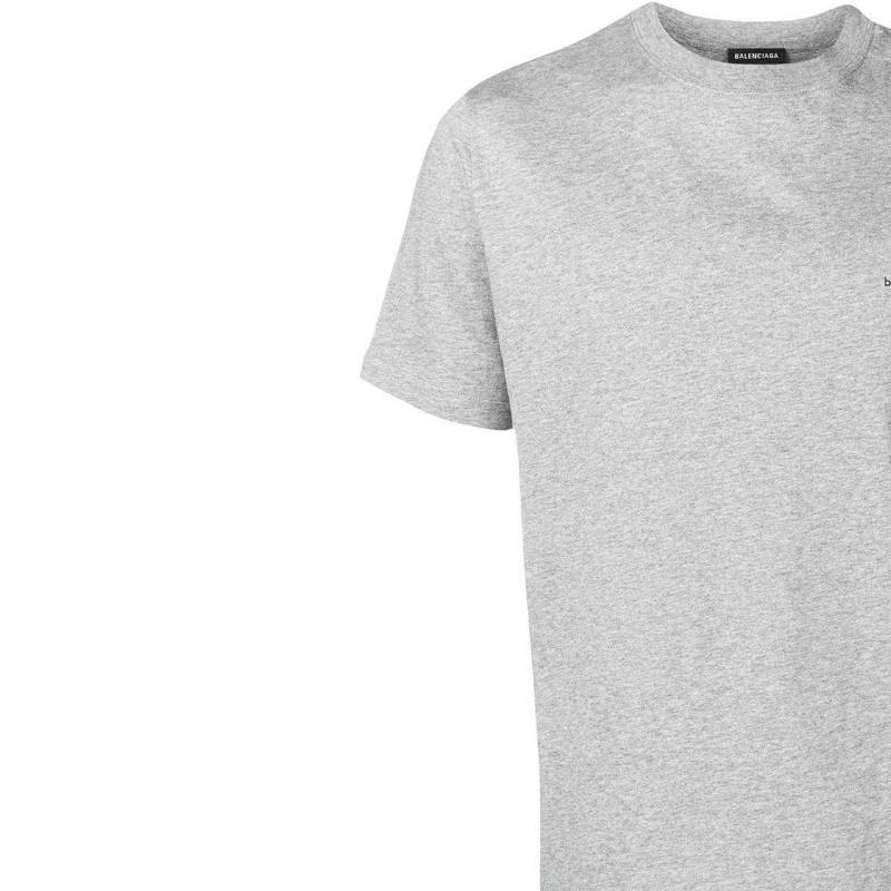 Balenciaga SS23 T Shirt Regular Fit Unisex Gray 556151TYK281300