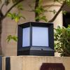 Minimalist Solar Waterproof Outdoor Gate Post Light for Gardens and Courtyards