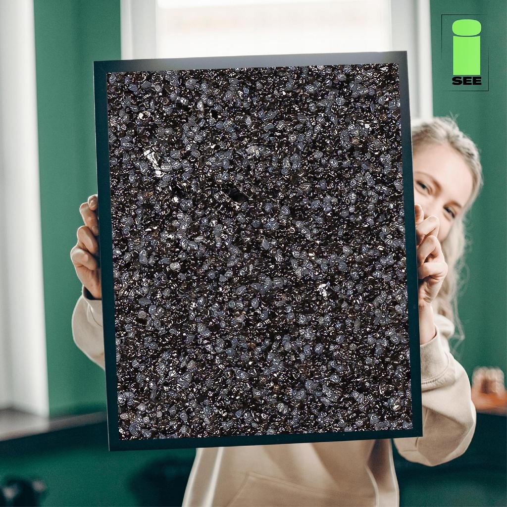 Revestimiento de mosaico con mica gris resinoso 7 kg duradero resistente a las heladas marmolita m45
