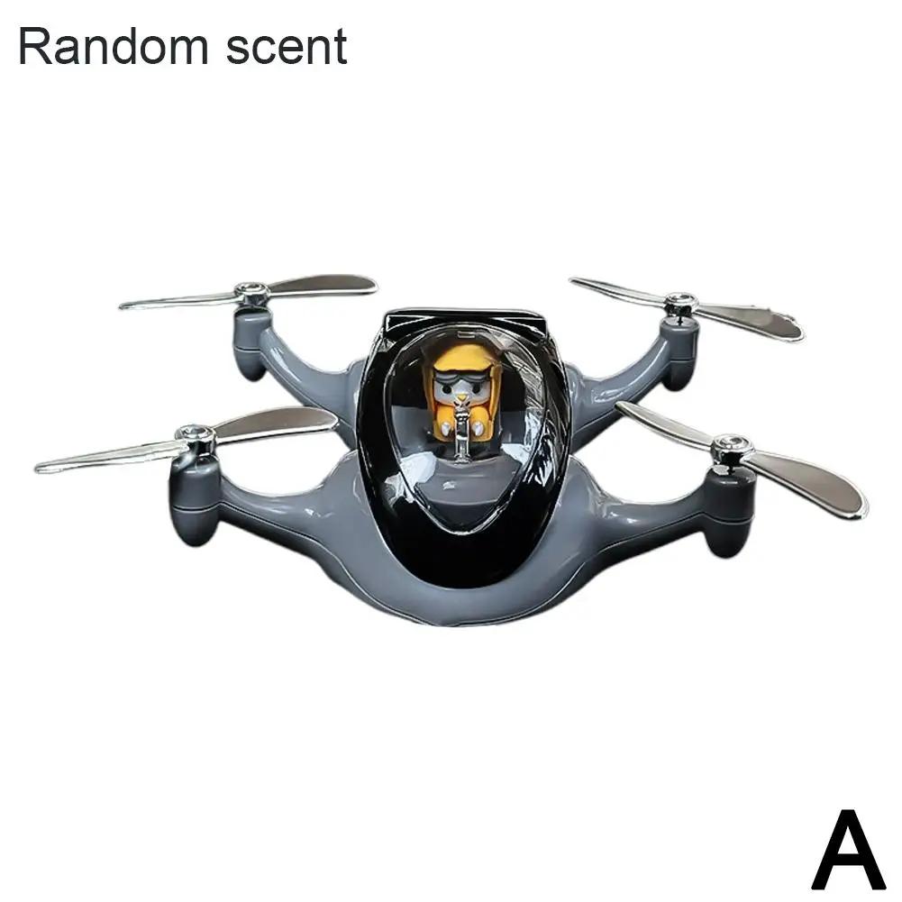 

Car Aromatherapy Ornament Pilot Air Fragrance Solar With Drone Rotating Decoration Creative Console Tools Center Propeller K1N4