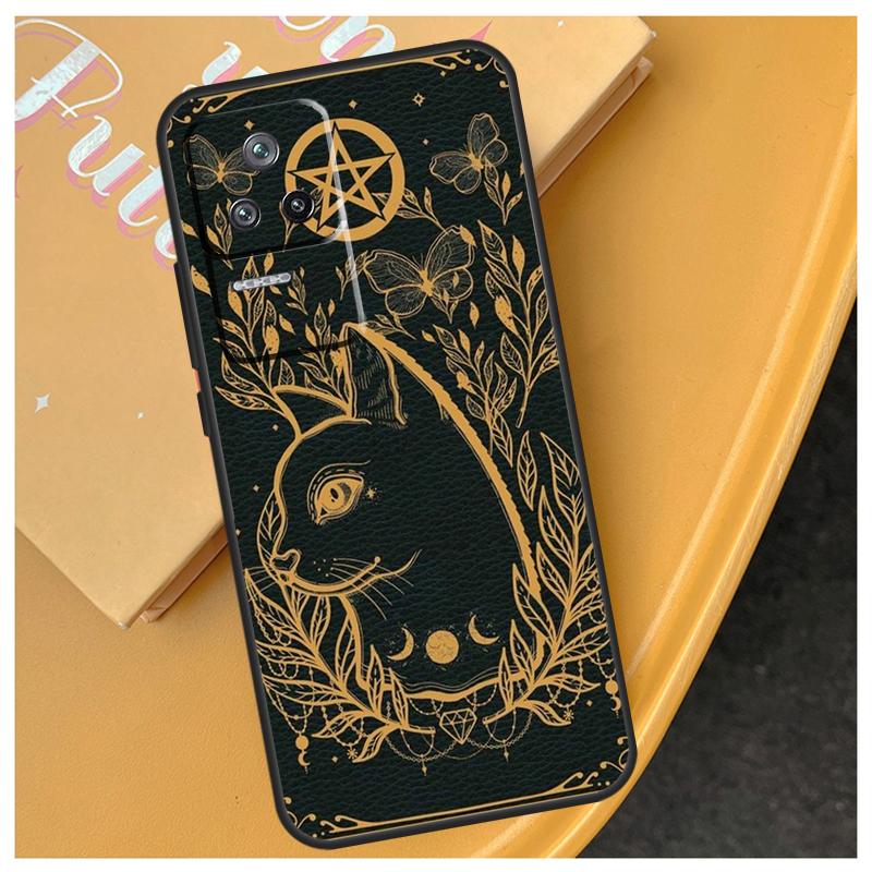 Moon Tarot Witch Cat Funda For Xiaomi 17 Pro Max 14 15 Ultra 13T 14T 15T POCO X7 X5 X6 Pro F5 F6 F7 F8 Ultra Case