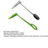 Stainless Steel Vegetable Spiralizer 360 Degrees Rotary Slicer for Cucumber Carrot Potato BPA-Free Ergonomic Handle & Sharp