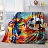 Baseball Fire Power Blanket Flannel Blanket for Bed, Sofa, Camping, Hiking, Picnic Essentials, Gift for Family Fan Gifts