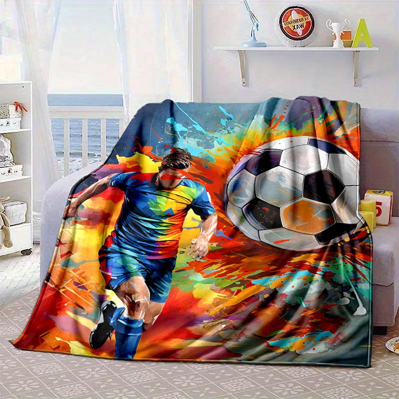 Baseball Fire Power Blanket Flannel Blanket for Bed, Sofa, Camping, Hiking, Picnic Essentials, Gift for Family Fan Gifts