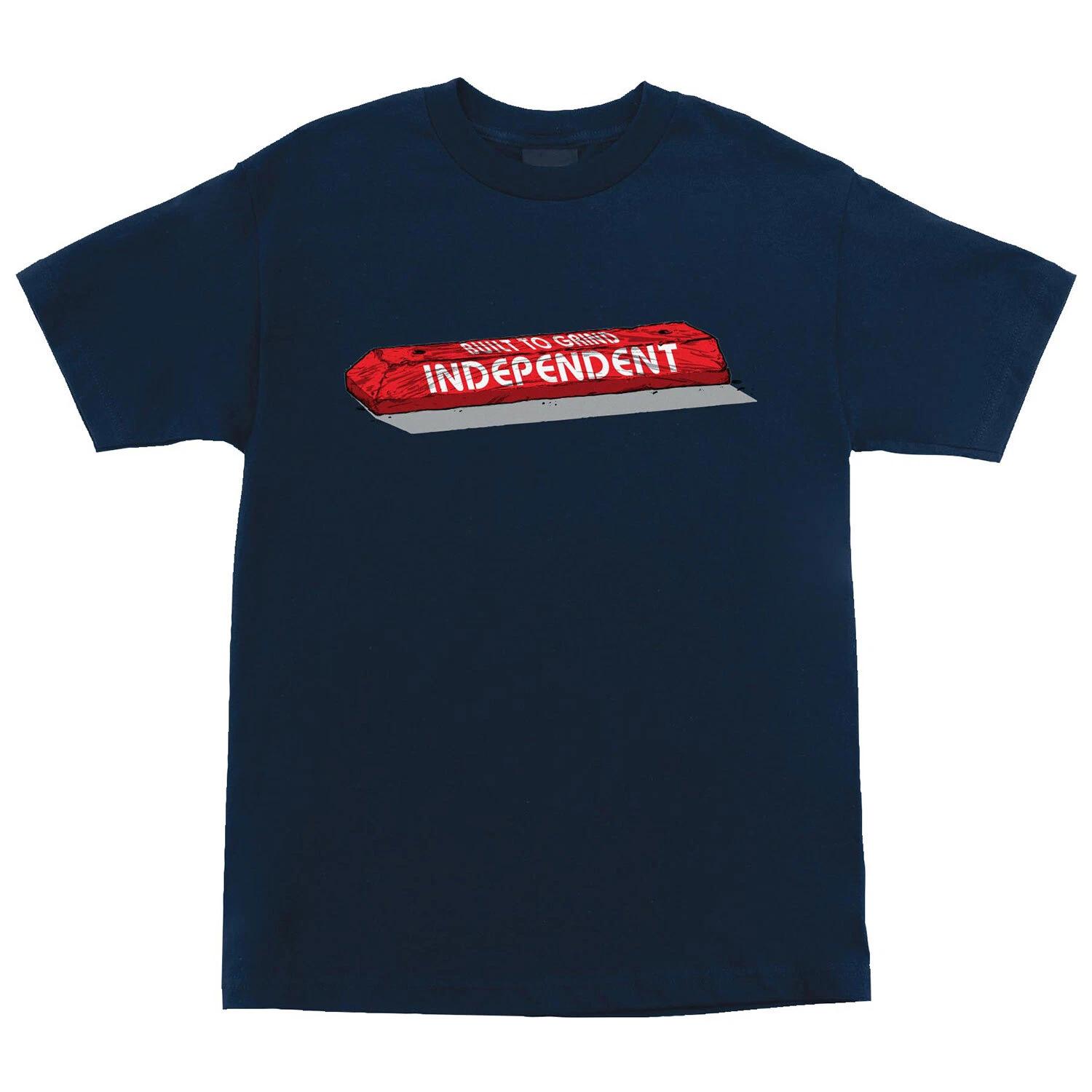Independent Trucks Skateboard Shirt BTG Curb Front Navy S