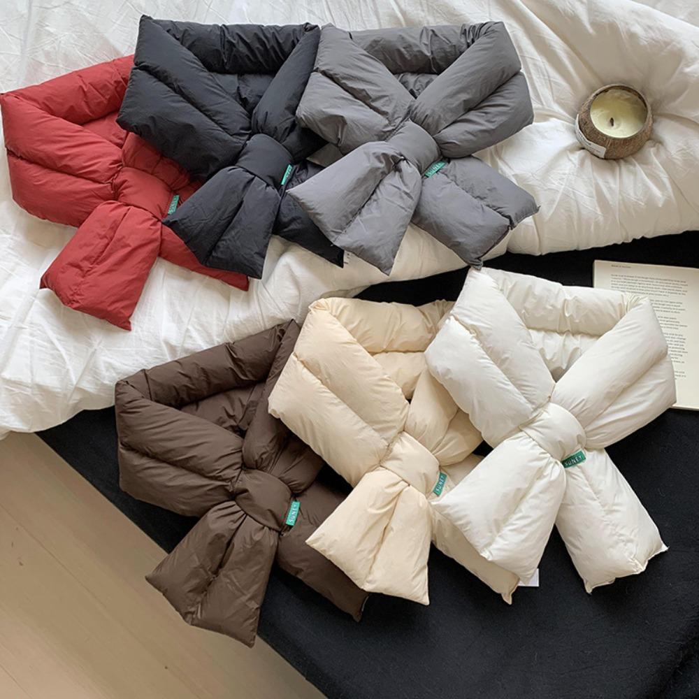 

PP cotton Down Cotton Scarf Thick Down Neck Scarf Fashion Scarf Winter чорний