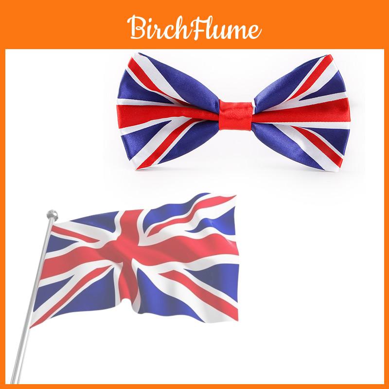 Stylish Union Jack Usa Flag Silk Bow Tie For Fancy Dress Costumes