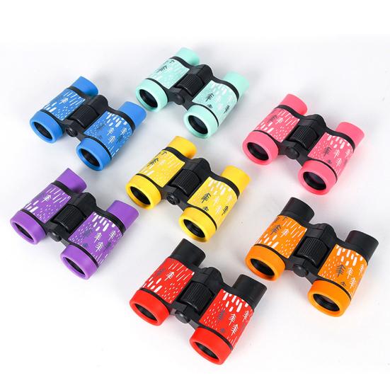 Kids Binoculars Cognitive Ability Anti Slip Vibrant Color High-Resolution Small Telescope Toy