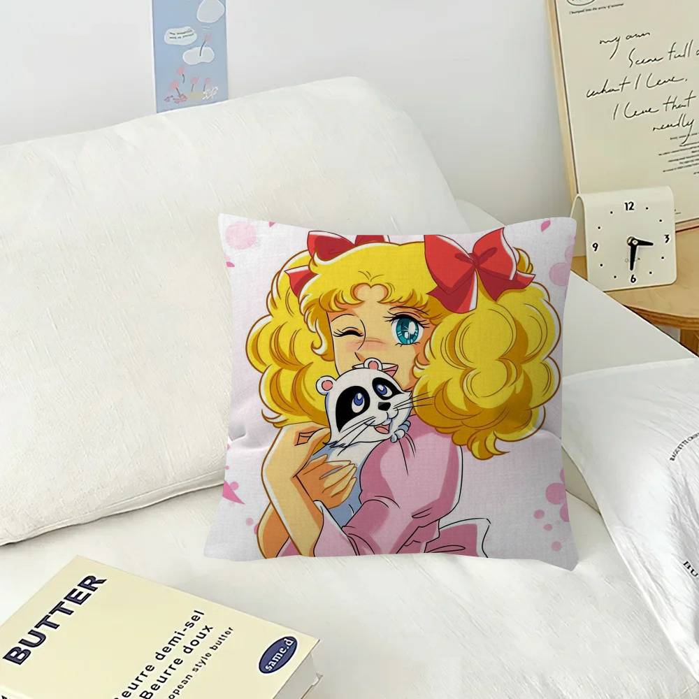 Anime Candy Candy Cushion   Pillow Cushion Cover Pillowcase Living Room Sofa Home Decor Customized