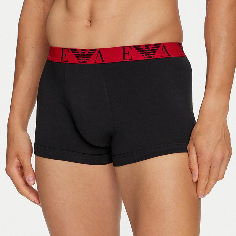 Emporio Armani Men' Boxer Briefs 3 Pack Black 111357-4F715-38121