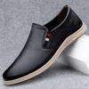 Fashion New Genuine Leather Men Shoes Casual Slip on Loafers Man Breathable Man Driving Flats Hot Sale Moccasins Handmade Slip-ons Flat