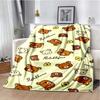 Cartoon Rilakkuma Anime Throws Blanket Sofa Home Hiking Picnic Bed Kid Super Soft Cute Kawai Flannel Blanket Power Birthday Gift