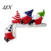 Humorous Xmas Party Favors Christmas Table Edge Sitter Figurine, Tug of War Hanging Character Decor, Snowman Thanksgiving Tiered Tray Displays