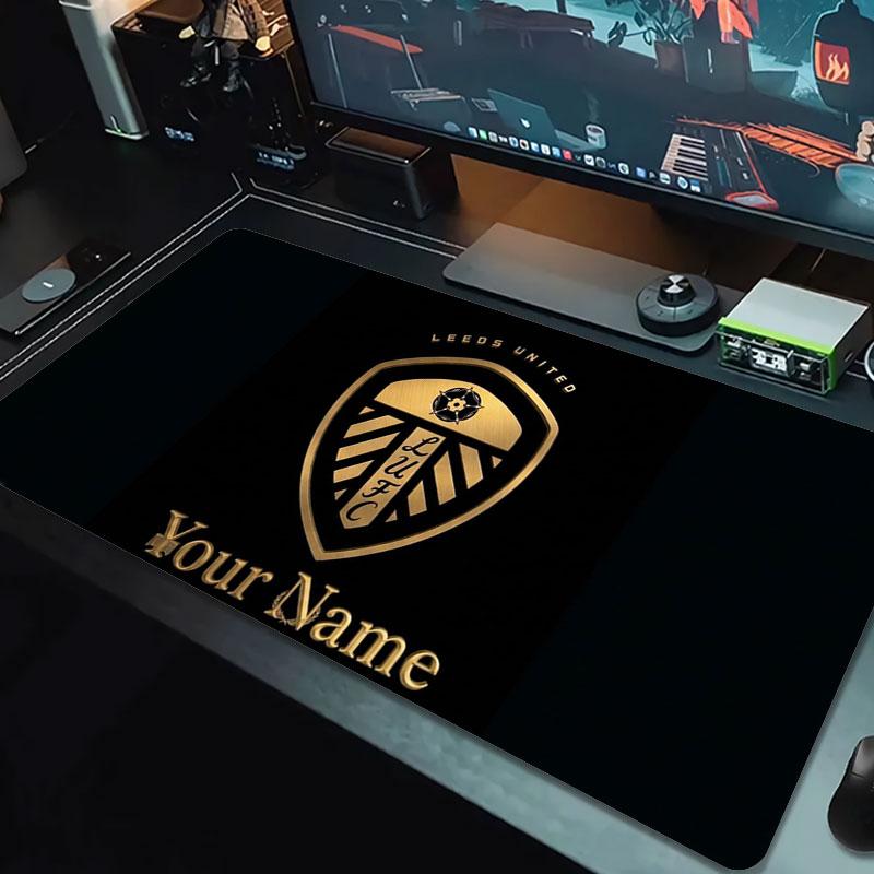 Leeds United Custom Name Large Size Mouse Pad Large Gaming Table Cushion Non-slip Laptop Tablet Big Mousepad XXL Mat Mini PC Playmat With Lock edge